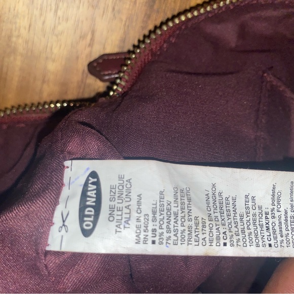 Burgundy mini bag - Picture 2 of 3